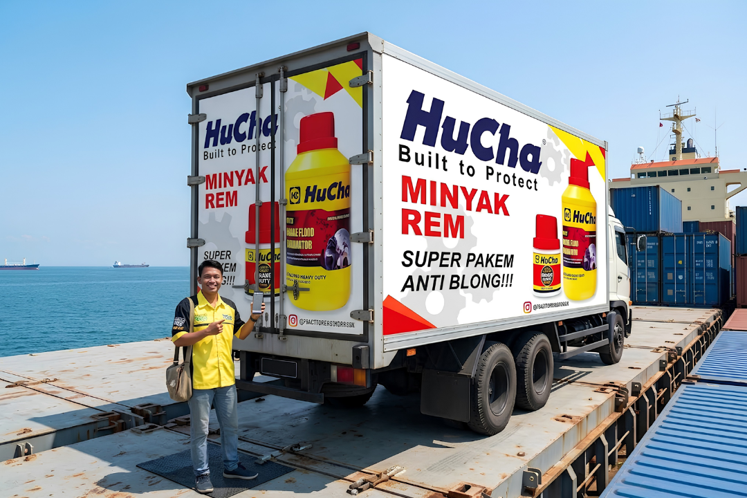 Peta Indonesia dengan titik distribusi HUCHA